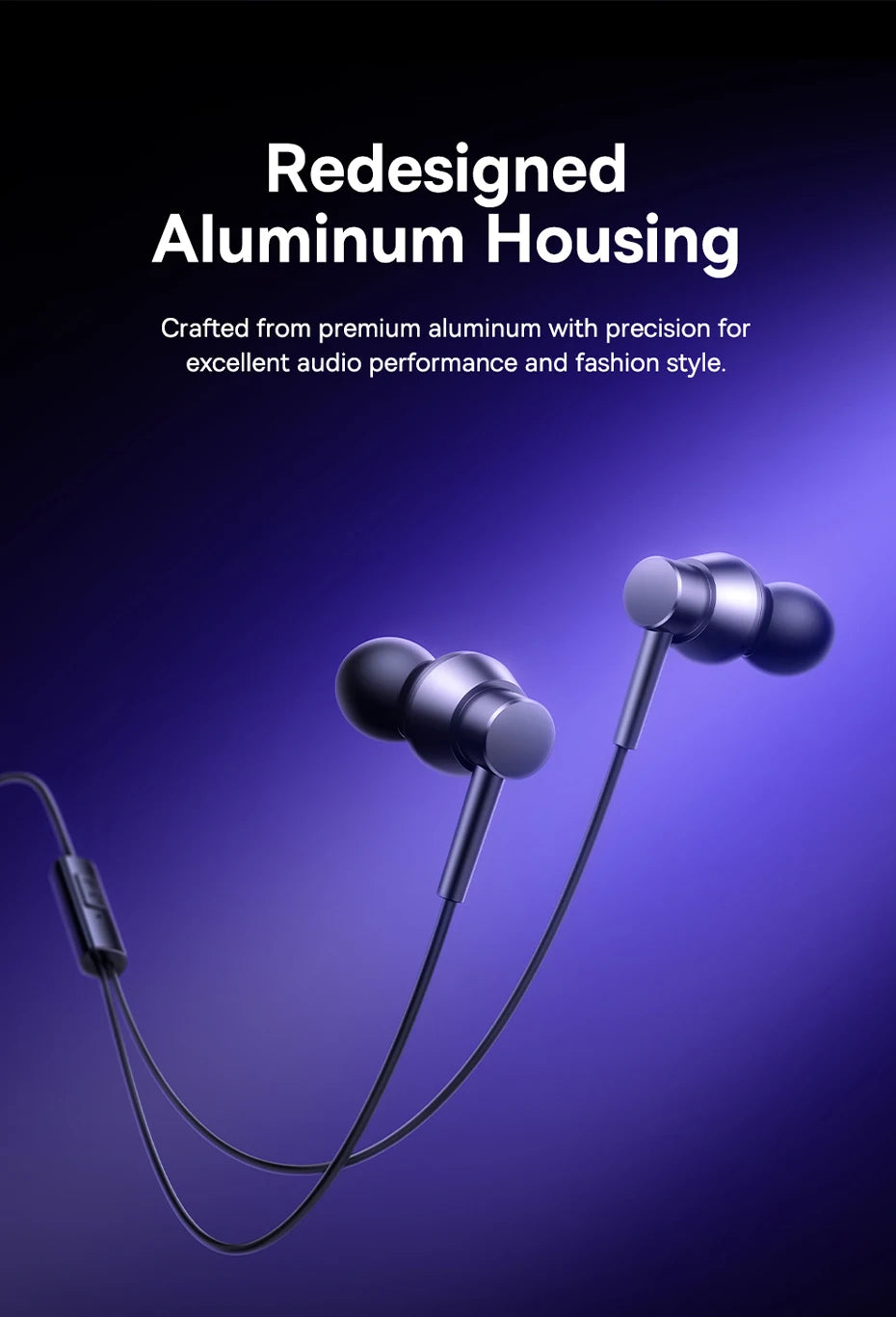 Baseus Encok CZ11/HZ11 Wired Earphones Type-C/3.5mm Jack Wired Headphones With Mic 120°Angle For Laptop Computer Tablet Phone