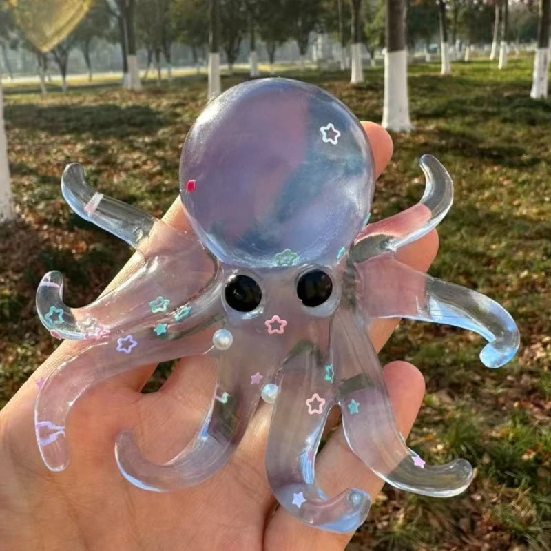 Squishy Ocean Octopus Squeeze Fidget Toy Simulation Stress Relief Slow Rebound Toy Can Be Stretched Sensory Decompression Gift