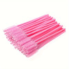 50pcs disposable eyelash brush, grafting eyelash, portable eyelash curler, eyelash comb, colored brush, eyelash full makeup brus