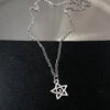 Y2K Flail Fire Heart Teeth Pendant Necklace for Women Men Charm Necklace Grunge Punk Fashion Jewelry ﻿