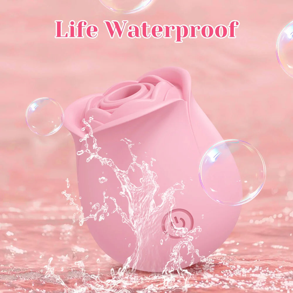 App-Controlled Rose Suction Massager