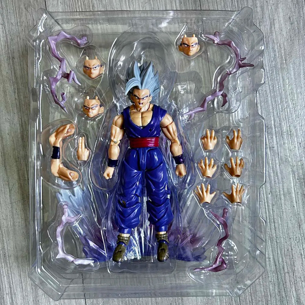 Dragon Ball Wild Beast Son Gohan Shf Exclusive CJ Edition Shf Son Gohan Beast Action Figure Model Toys Joint Movable Room Decor