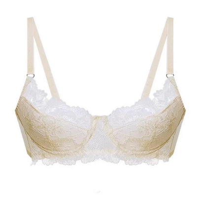Women's Embroidered Lace Push-Up Bra Set