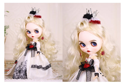 ICY DBS Blyth Doll 1/6 Clothing Joint Body Princess Dress Casual Clothing Toy Gift