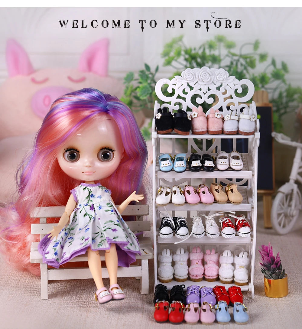 ICY DBS Middie Blyth Doll Shoes For DODO Doll OB11 Body Boots Suit 20cm Height Middie