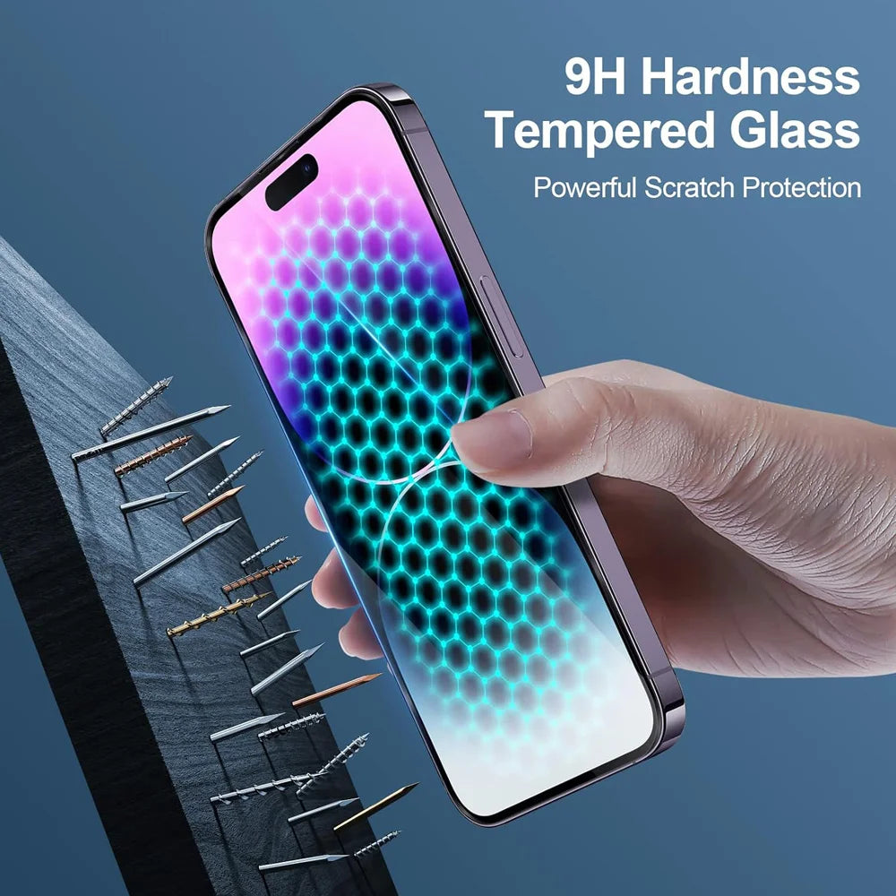 HD Screen Protection For iPhone 16 15 17 14 13 12 11 Pro Max Tempered Glass iPhone 15 Pro Camera Lens Film iPhone 16 Plus 13 Min