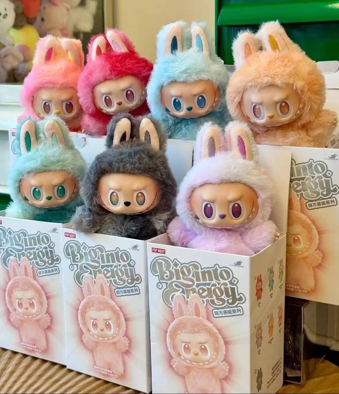 Genuine Labubu 3.0 Big into Energy Plush Doll - Pop Mart Official Blind Box Soft Collectible Toys Home Decor