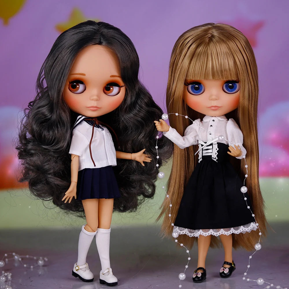ICY DBS Blyth Doll Tan Skin Matte Face With Eyebrows Special Price 1/6 BJD JOINT body Neo Anime