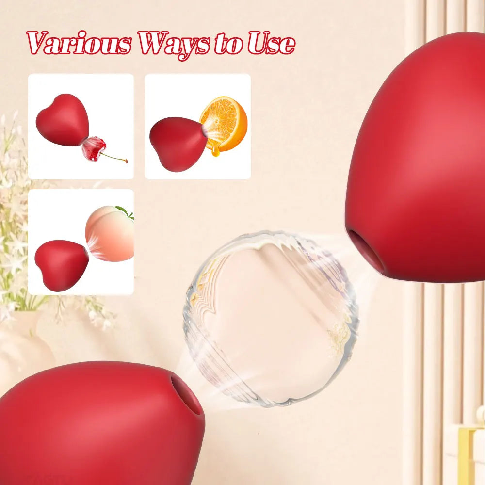Clit Sucker Adult Sex Toys for Women, Rose Toy Vibrator Sex with 5 Suction & Vibration Modes, G Spot Vibrator for Couples