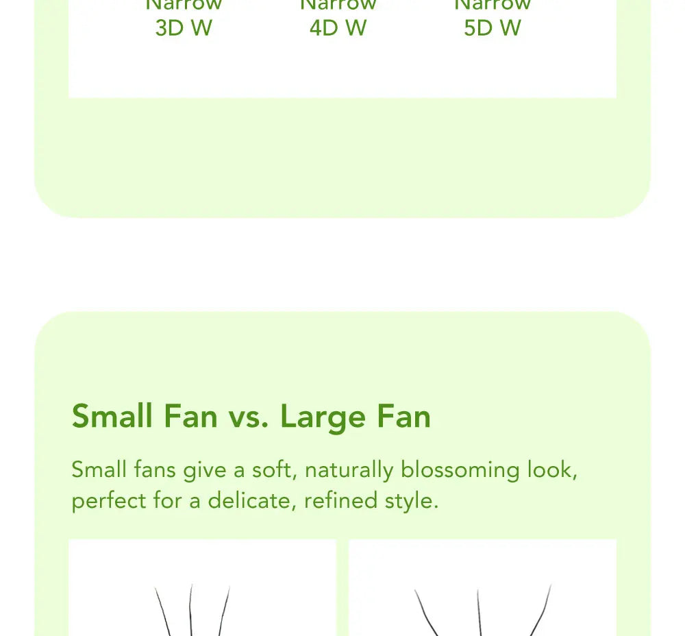 DIYDAY Narrow 3d 4d 5d Eyelash Extension V-Shaped Volume Fans W Shape Eyelashes BASF Natural Dense Faux Mink Lashes