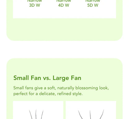DIYDAY Narrow 3d 4d 5d Eyelash Extension V-Shaped Volume Fans W Shape Eyelashes BASF Natural Dense Faux Mink Lashes