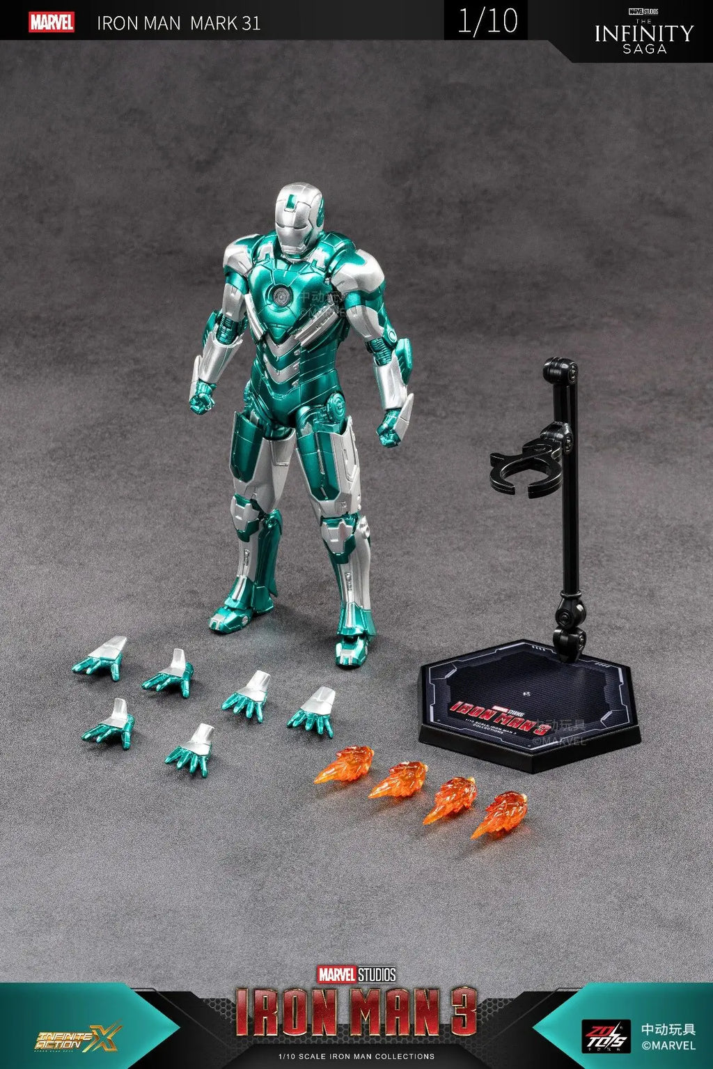 Marvel ZD Toys Iron Man Figure MK3 MK4 MK85 MK42 MK18 MK19 Spider-Man PS4 Iron Spider Action Figure Collections Gift