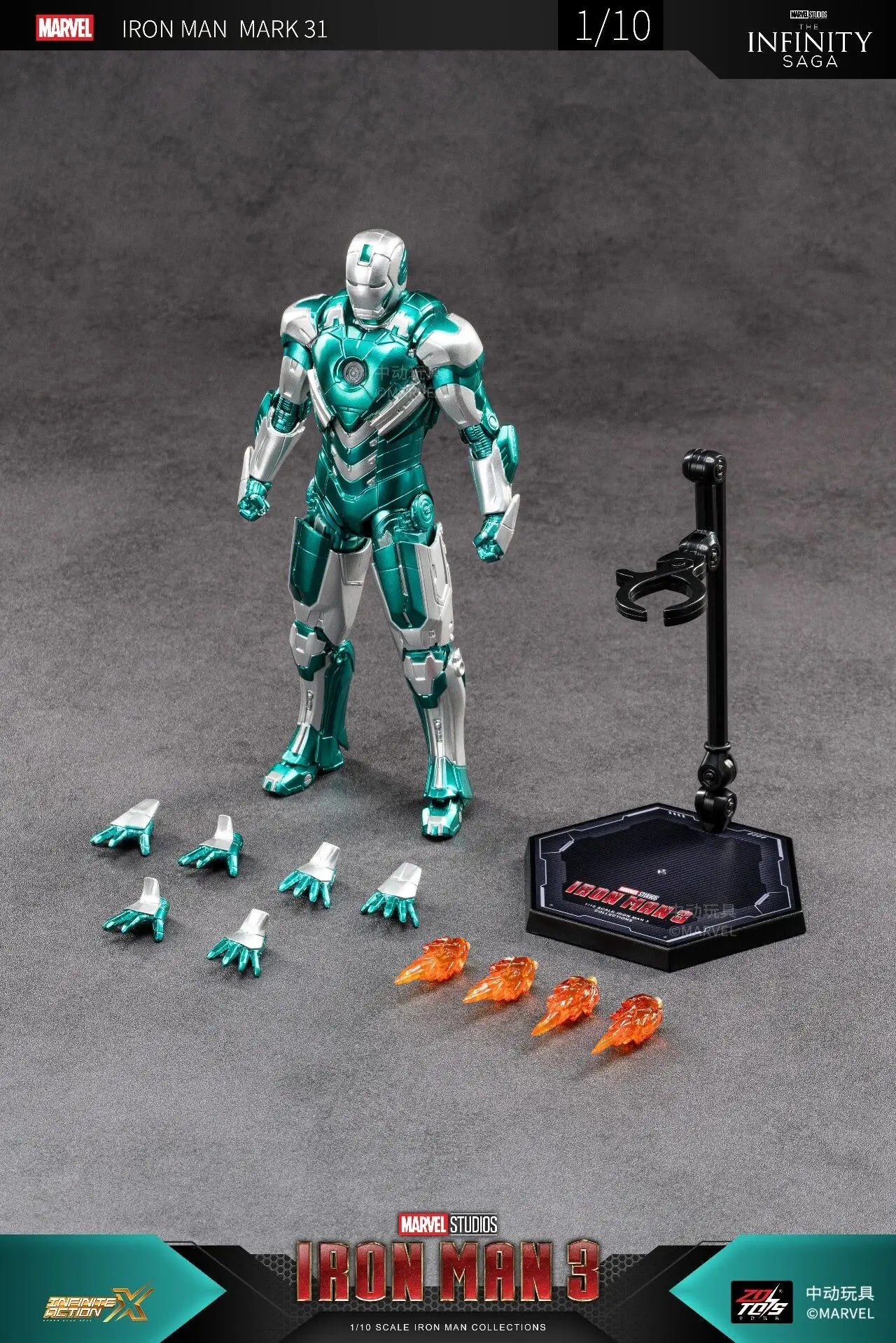 Marvel ZD Toys Iron Man Figure MK3 MK4 MK85 MK42 MK18 MK19 Spider-Man PS4 Iron Spider Action Figure Collections Gift
