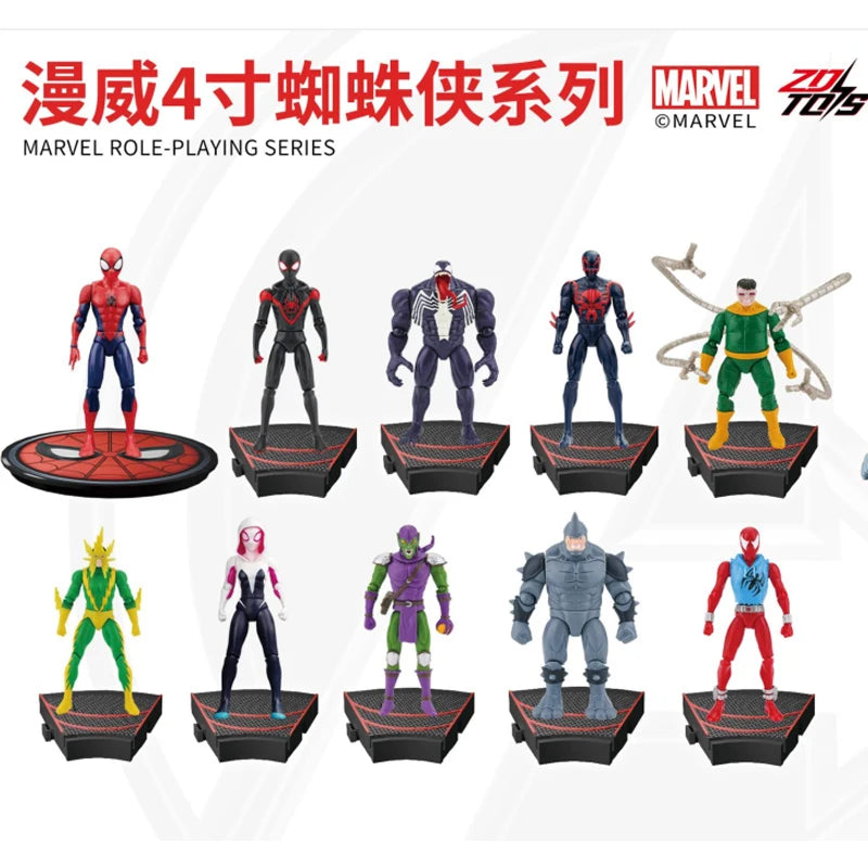 ZD Toys Avengers Legends Iron Man Spider Man Thor Captain America Thanos Hulk War Machine Action Figures Gif