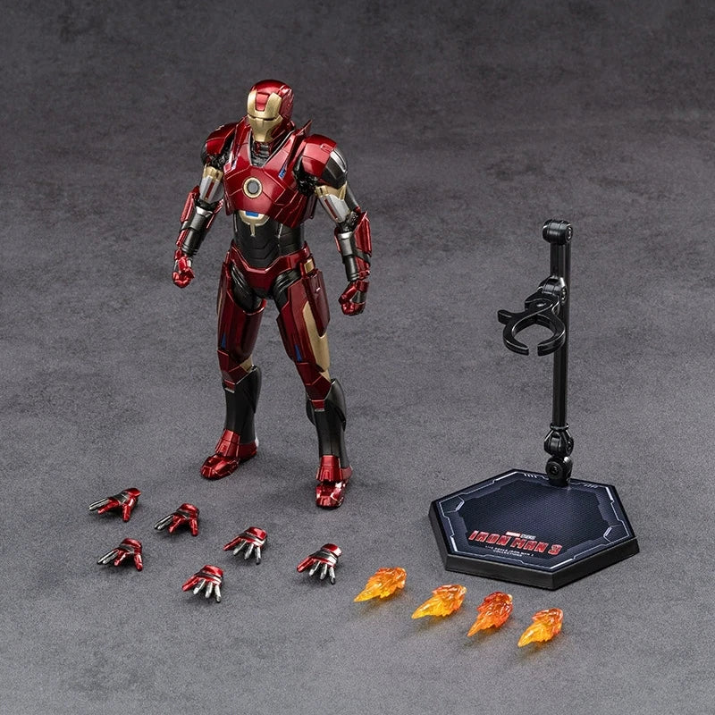 ZD Toys Iron Man MK35 Red Snapper Action Figure Iron Man Mk41 Mk47 Tank MK24 MK22 1/10 Scale Iron Man Collections Gift