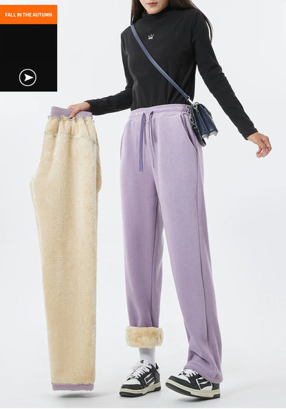 Fleece-Lined Drawstring Sweatpants