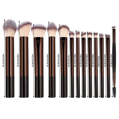 13-Piece Face & Eye Makeup Brush Set