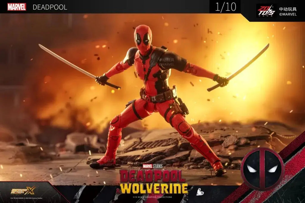 ZD Toys Deadpool & Wolverine Action Figure Deadpool 3 Movie Figure Toy Deadpool & Friend Collection Mode Statue Christmas Toys