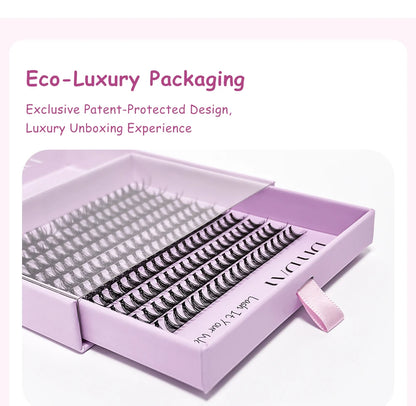 DIYDAY 20P/30P/40P/50P/60P/80P Lash Extension Cluster DIY Glue-free False Lash Clusters home DIY beauty tool eyelash