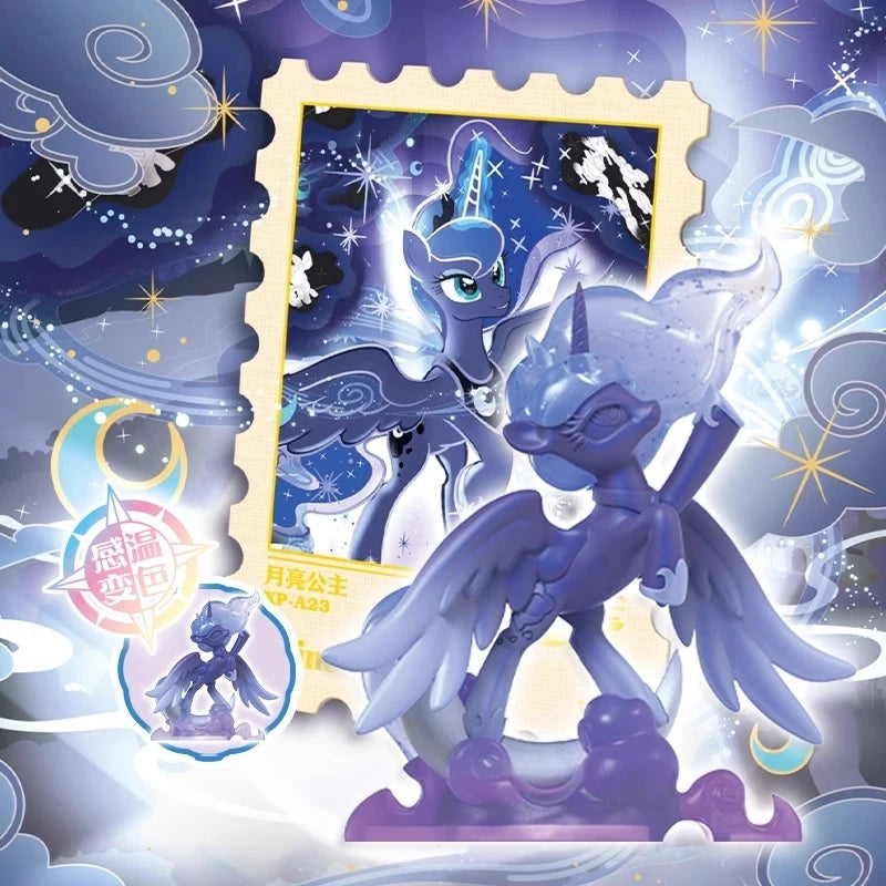 My Little Pony Blind Box Magic Rubber Doll Cartoon Creative Eraser Sparkling Space Princess Doll Girl Play House Toy Gifts