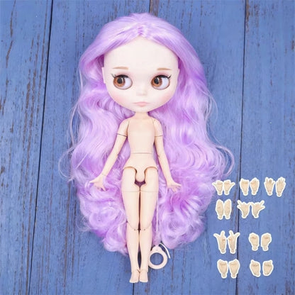 ICY DBS Blyth doll White Skin Glossy face Matte face Joint body with hand set A&B 1/6 bjd suitable diy makeup Special price