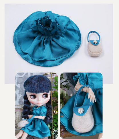 ICY DBS Blyth Doll 1/6 Clothing Joint Body Princess Dress Casual Clothing Toy Gift