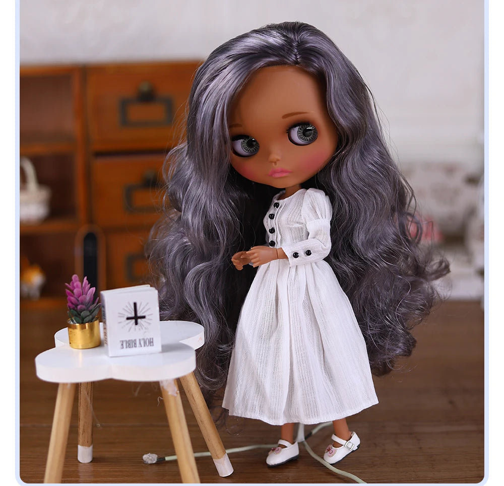 ICY DBS Blyth Doll BJD Joint Body dark Skin Set 1/6  30cm Girl  Gift Anime SD