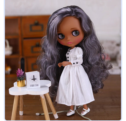 ICY DBS Blyth Doll BJD Joint Body dark Skin Set 1/6  30cm Girl  Gift Anime SD