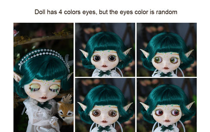 ICY DBS Blyth 1/6 Doll Elf Ear Hand-painted Set Doll Long Eyelash Sleep Doll White Skin Set Gift Toy SD