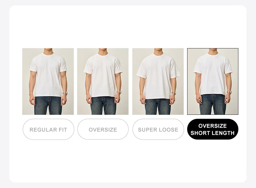SIMWOOD 2026 Summer New 【Oversize Short Length】240gsm Moisture Wicking Quick Dry T-shirt Men Two-Tone Color Design Tops