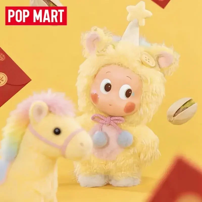 POP MART LABUBU Have A Good Run Series Vinyl Plush Pendant Trendy Blind Box Toys Mystery Box Guess Action Figure Surprise