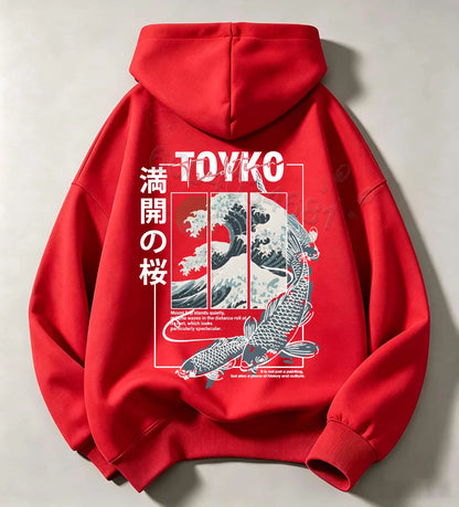 American Retro Cartoon Print Children'sCasual Long-Sleeved Hooded Shirt-Korean Version Warm and Comfortable Boys' and Girls' Top