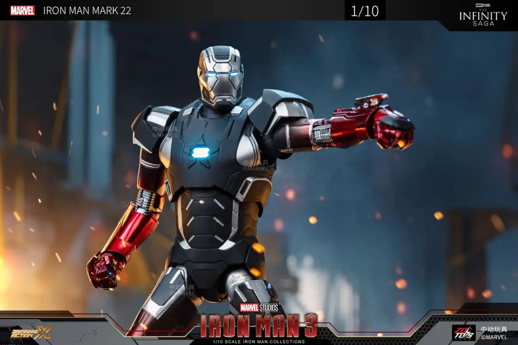 ZD Iron Man Figure Legends Iron Man Mk41 Mk47 Tank MK24 Iron Patriot 2.0 MK35 Red Snapper 1/10 Scale Iron Man Collections Gift