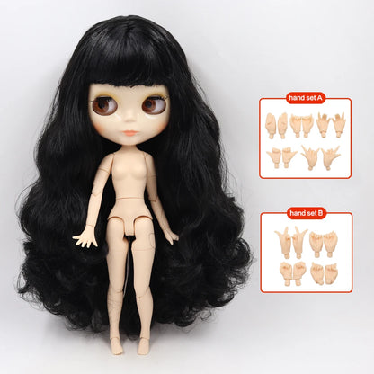 ICY DBS Blyth Doll Joint Body 30CM BJD Toy White Shiny Face and frosted Face with Extra Hands AB and Panel 1/6 DIY Fashion Doll