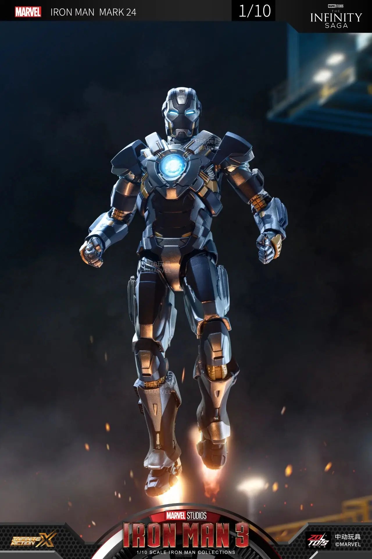 ZD Iron Man Figure Legends Iron Man Mk41 Mk47 Tank MK24 Iron Patriot 2.0 MK35 Red Snapper 1/10 Scale Iron Man Collections Gift