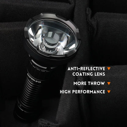 Sofirn SF26 2000lm SFT40 LED 6000K Tactical Flashlight Type-C Rechargeable Protable Powerful 21700 Torch Camping EDC Flashlight