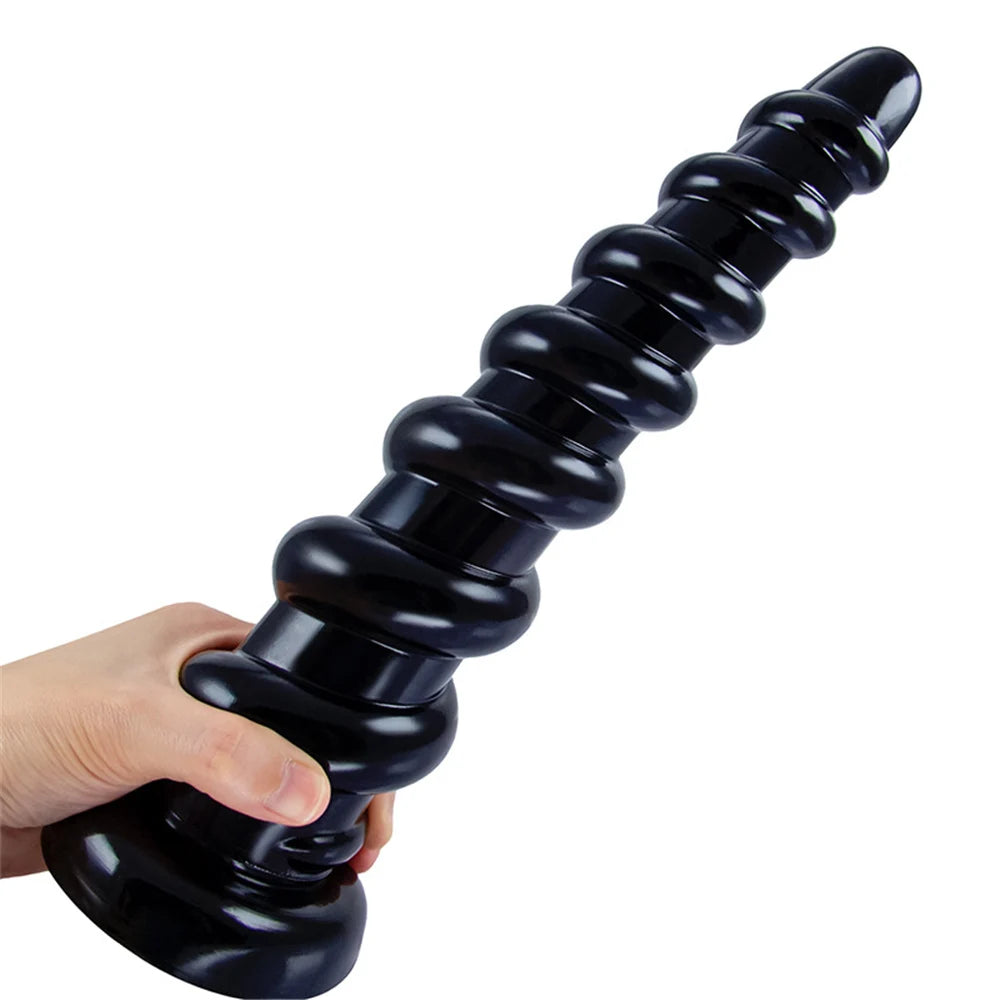 Huge Spiral Anal Butt Plug Dildo Beads Buttplug Dildo Prostate Massager Masturbators Adult Toy Sexy Toys ForGay Men Woman 18+