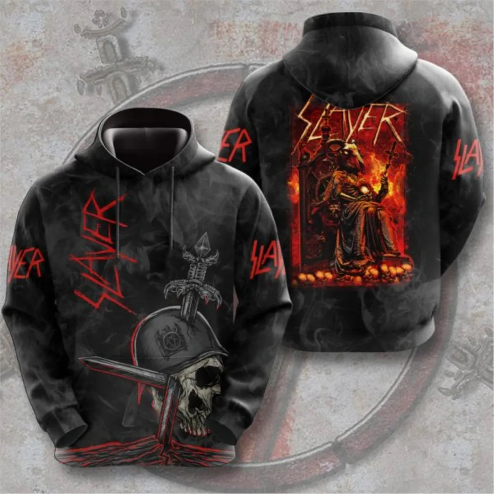 3D Rock Graphic Streetwear Hoodie