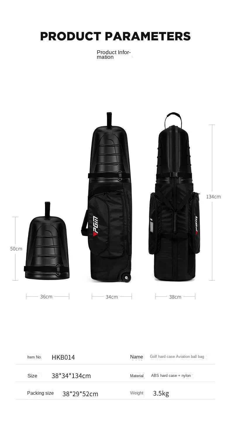 Golf Aviation Bag Men Women Hard Shell Anti Collision Squeeze Aircraft Consignment Belt Roller Skating Travel Bags HKB014