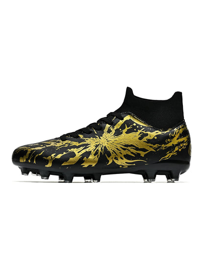 Match Focused AG FG Soccer Shoes High Density PU Fabric Solid TPU Stud Sturdy Structure For Amateur Natural Grass Competitions