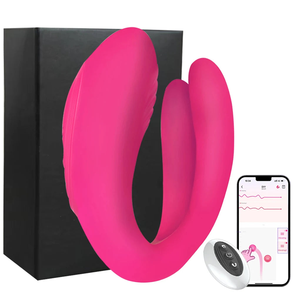 App Wireless Remote Control Wearable Vibrators G Spot Triple Vagina Clitoral Stimulator Dildo Sexual Pleasure Tools for Women