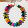 Bohemian Fashion Casual Dopamine Resin Bead Necklace Charms Chunky Jewelry Suitable for Women Daily Vacation Wear