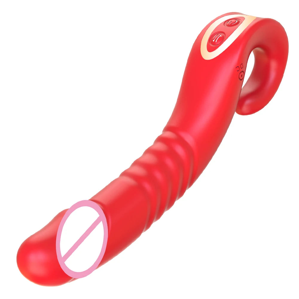 Powerful Telescopic Dildo Vibrator Female G-spot Clitoral Anal Stimulator Vagina Massager Sex Toy Couple Adult Supplies