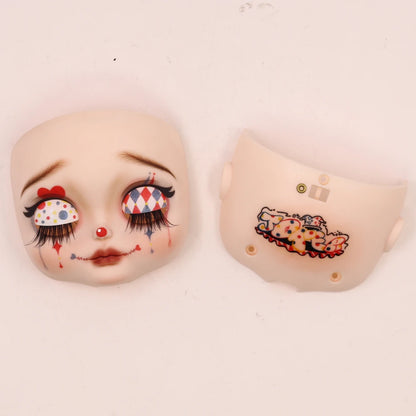 ICY DBS Blyth Baby Face DIY Matte Face Hand Painted Makeup Backplate and Screws