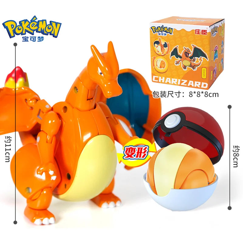 Pokemon Figures Toys Pocket Monsters Ball Model Pikachu Gengar Pokeball Dragonite Snorlax Pokeball Action Figures Toy