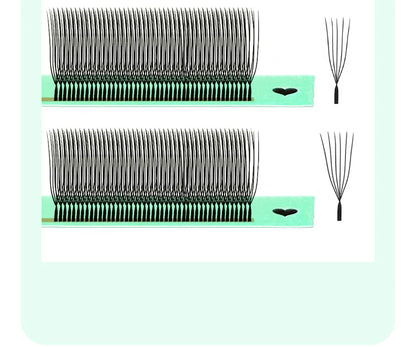 DIYDAY U-shaped 3D 4D 5D 6D Eyelash Extension New Style U Shape W Bloom Lashes Premade Fans Lightweight Fluffy Mink Faux Eyelash