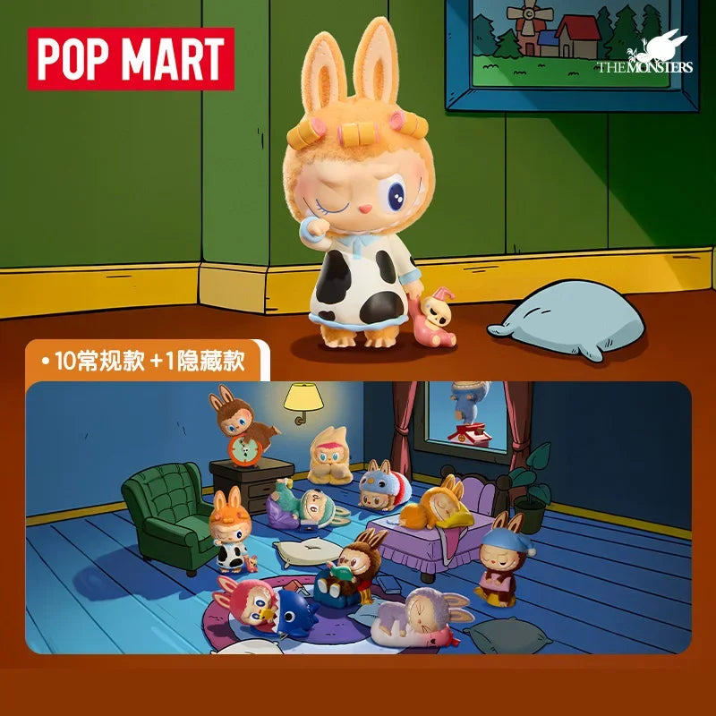 POP MART LABUBU THE MONSTERS 1:00 A.M. Series Mystery Box Genuine Blind Box Guess Toys Bag Ornament Figurines Home Decor Desktop