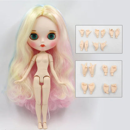 ICY DBS Blyth Doll 1/6 toy bjd matte face customized face joint body custom doll 30cm girls gift anime