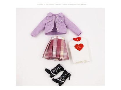 ICY DBS Blyth doll bjd joint body white black skin temperament skirt casual sports skirt 1/6 toy 30 cm girl gift anime SD