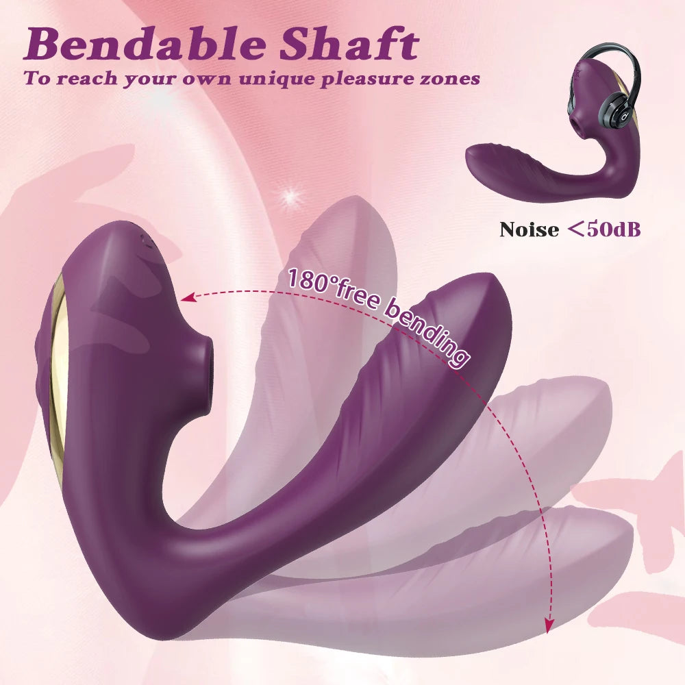 10 Speeds Vagina Sucking Vibrator Vibrating Sucker Oral Sex Suction Clitoris Stimulator Erotic Sex Toy for Women Sexual Wellness